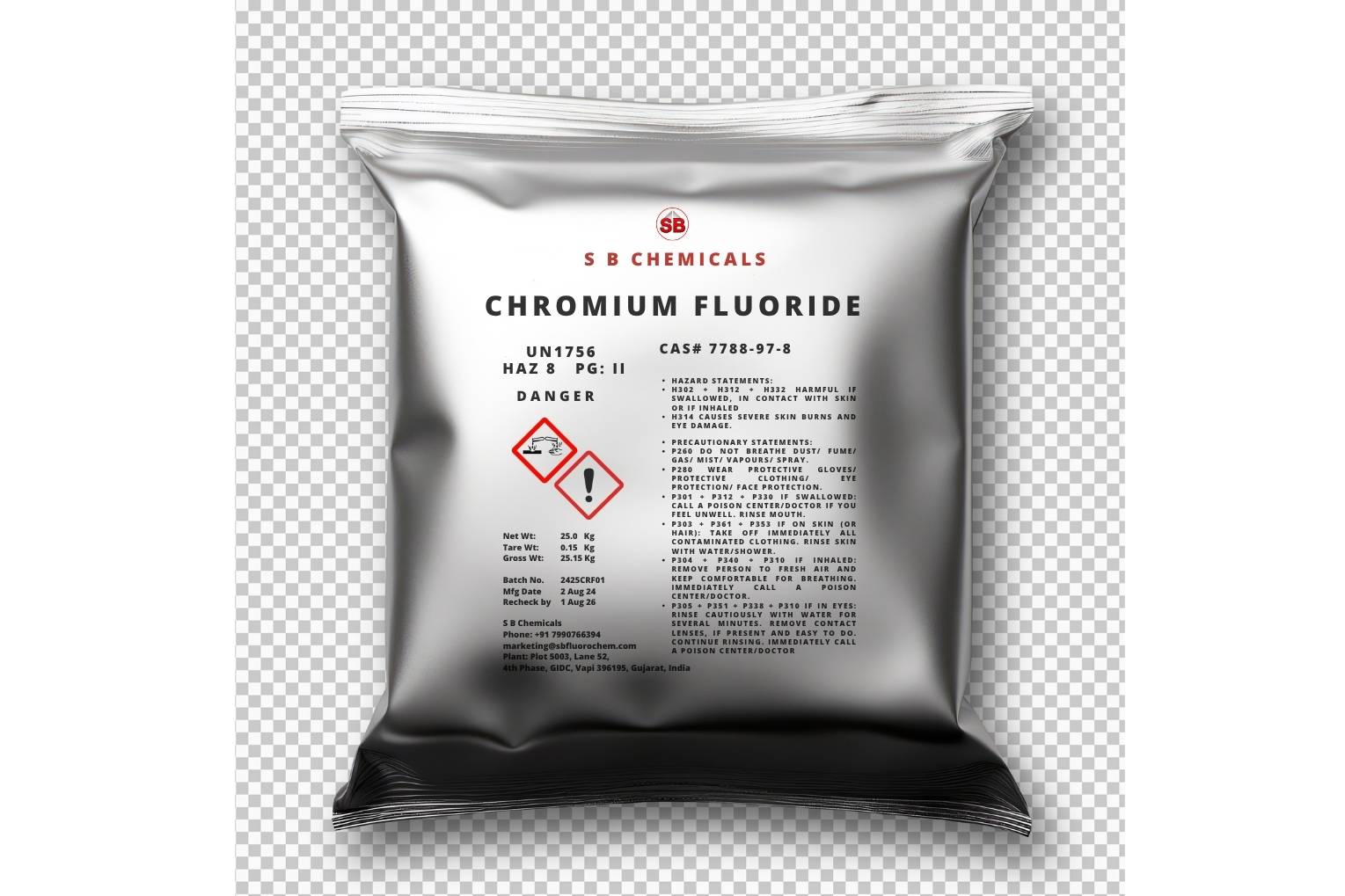 Chromium(III) Fluoride Tetrahydrate