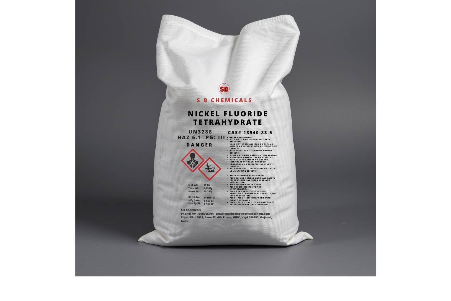 Nickel Fluoride Tetrahydrate