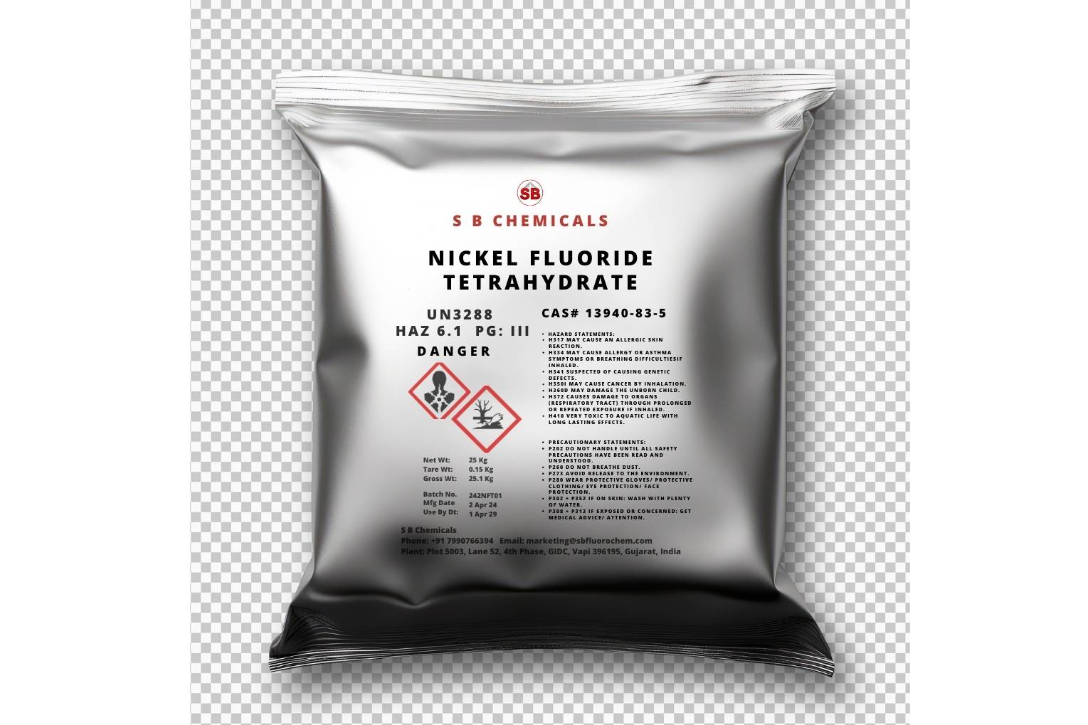 Nickel Fluoride Tetrahydrate